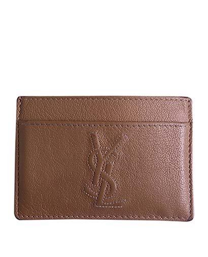 Yves Saint Laurent Embroidered Logo Card Holder, front view